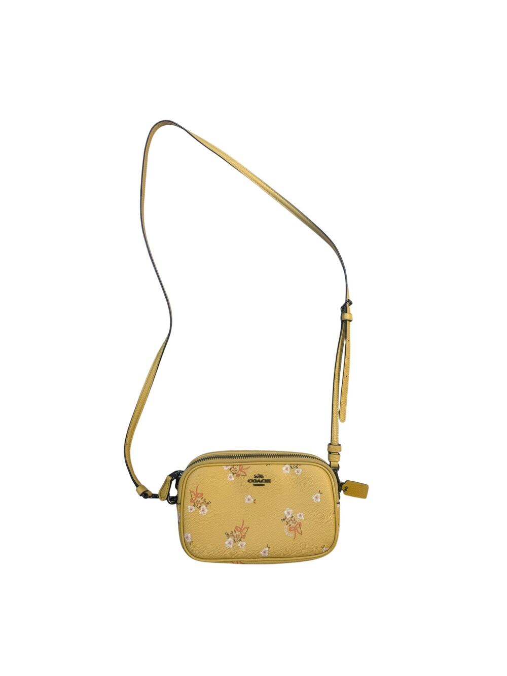 Coach Sadie Yellow Floral Bow Print Crossbody & Clutch